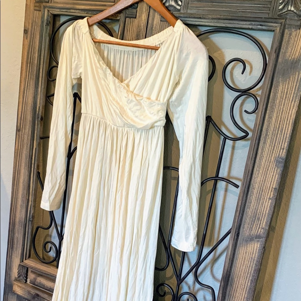 Maternity Split Front Maxi Dress